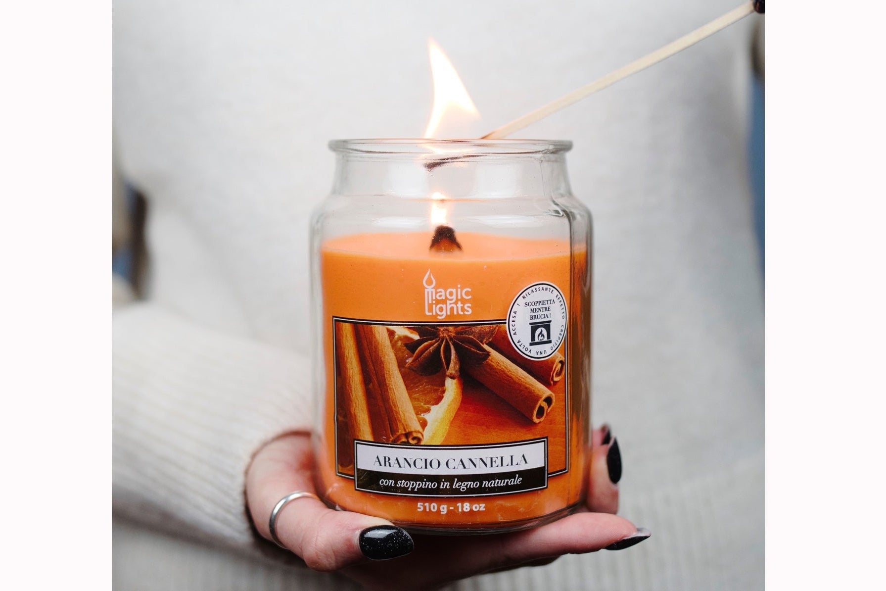 Consigli di utilizzo della candela con stoppino in legno