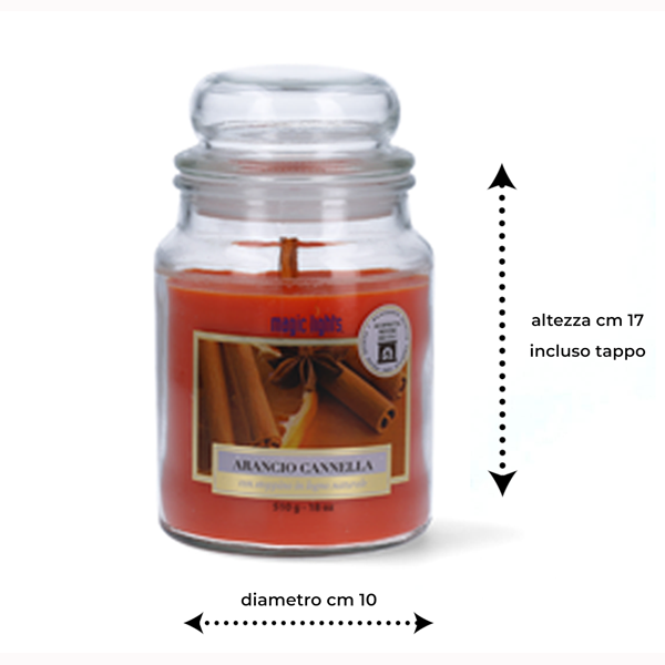 Candela profumata per ambiente Arancio Cannella