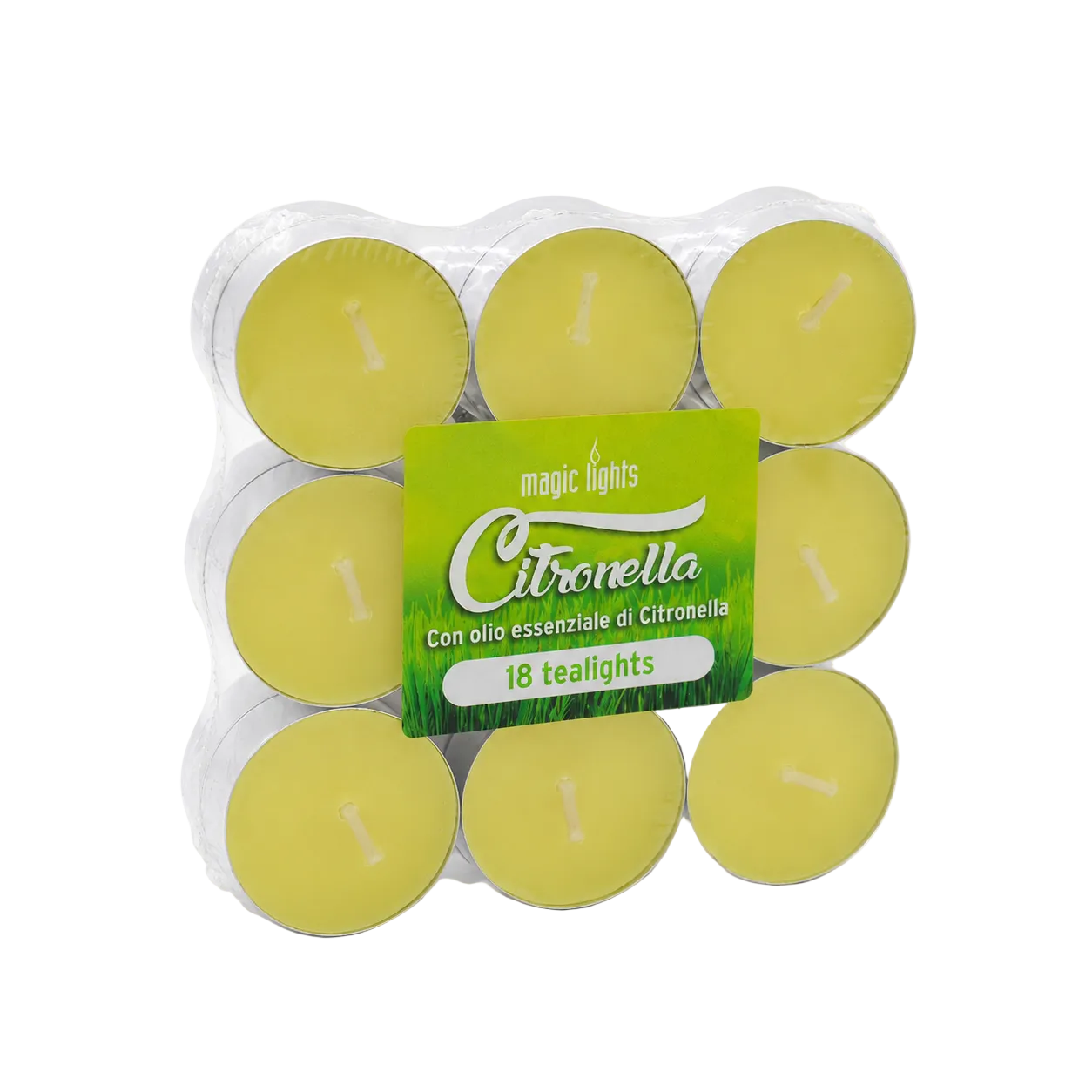 18 Tea Lights Citronella | Candele Profumate per Esterni