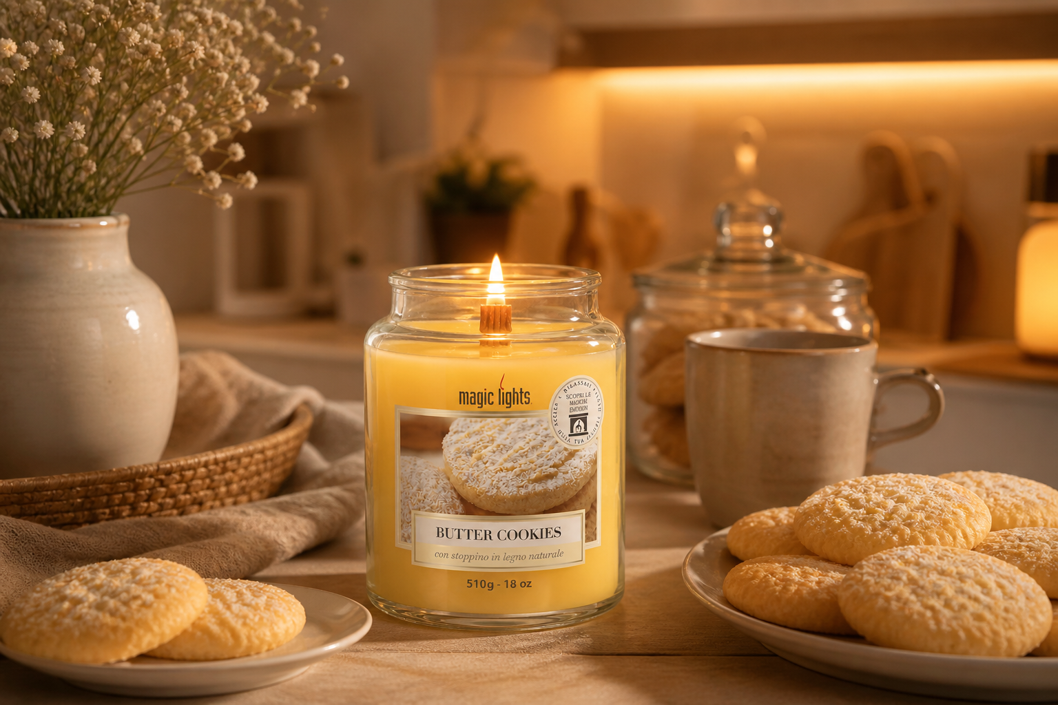 Candela profumata per ambiente Vaniglia Butter Cookies