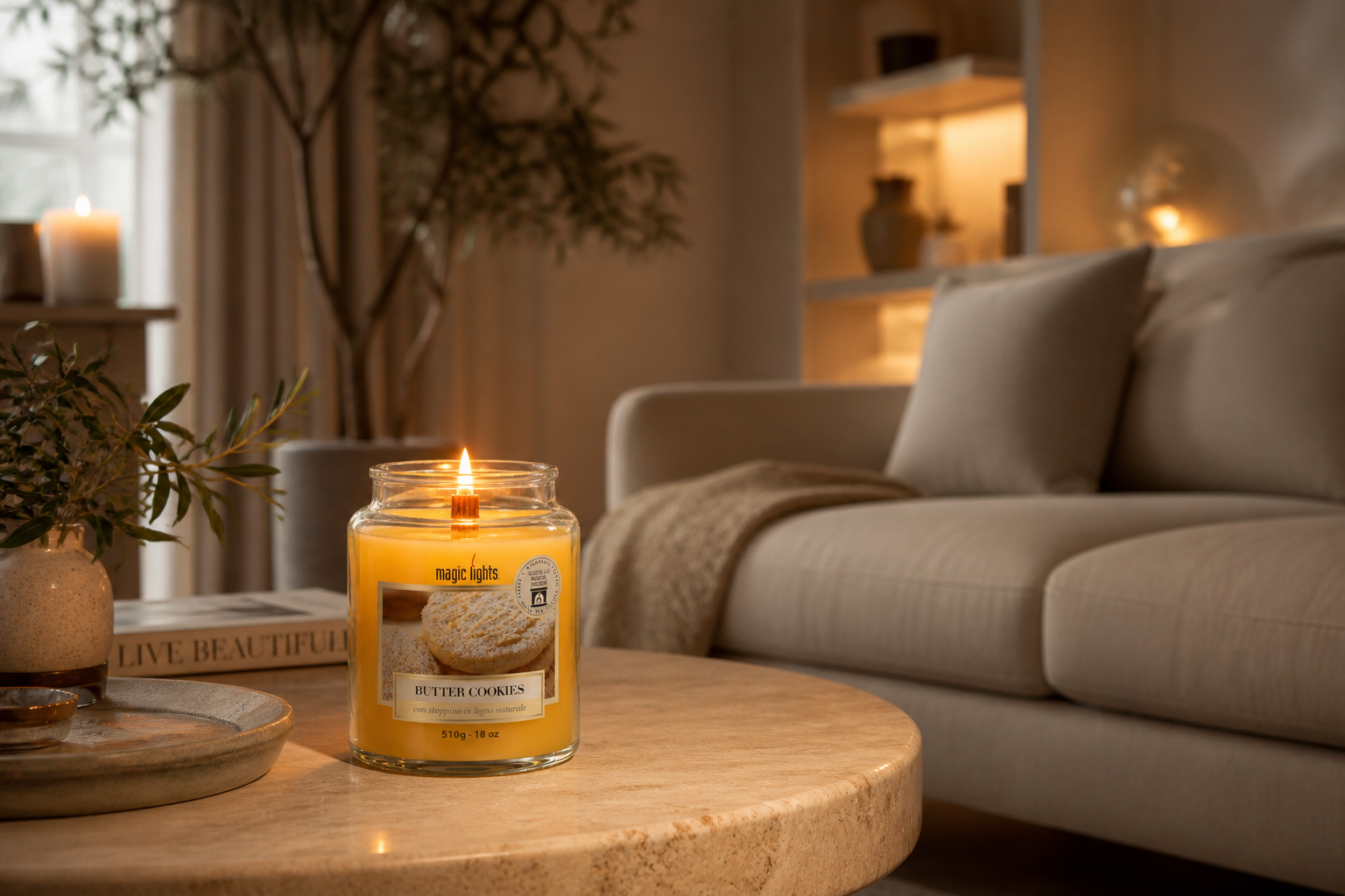 Candela profumata per ambiente Vaniglia Butter Cookies