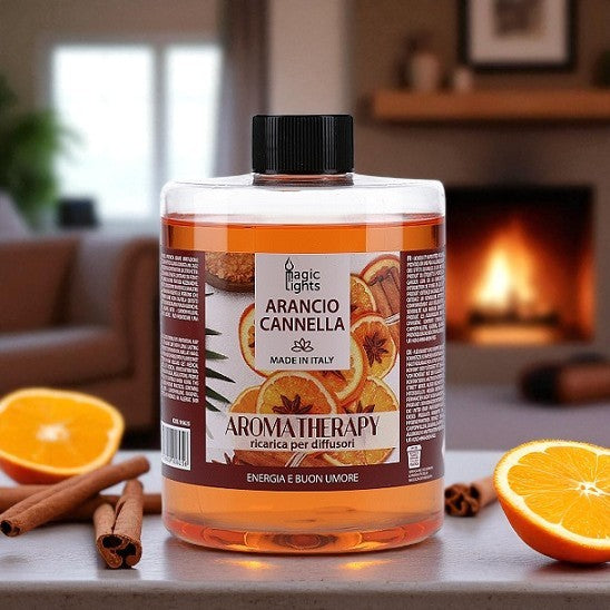Ricarica per diffusori a bastoncino Aromaterapia Arancio Cannella