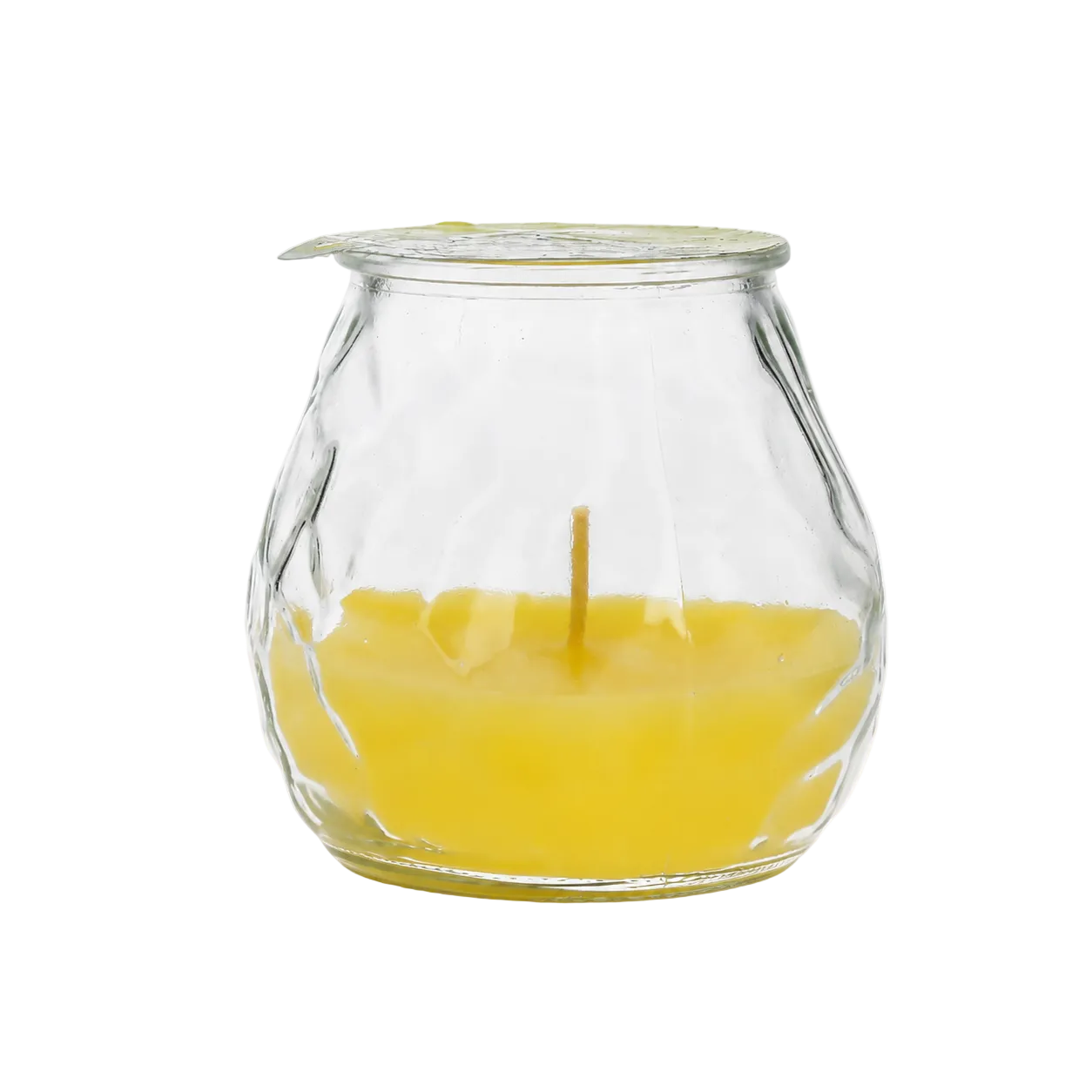 Candela Citronella Low Boy in vetro Magic Lights per terrazzo e giardino