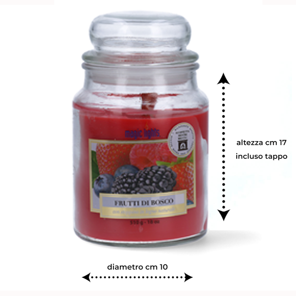 Candela profumata per ambiente Frutti di Bosco