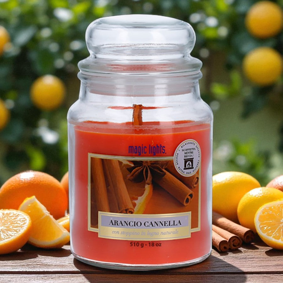 Candela profumata per ambiente Arancio Cannella