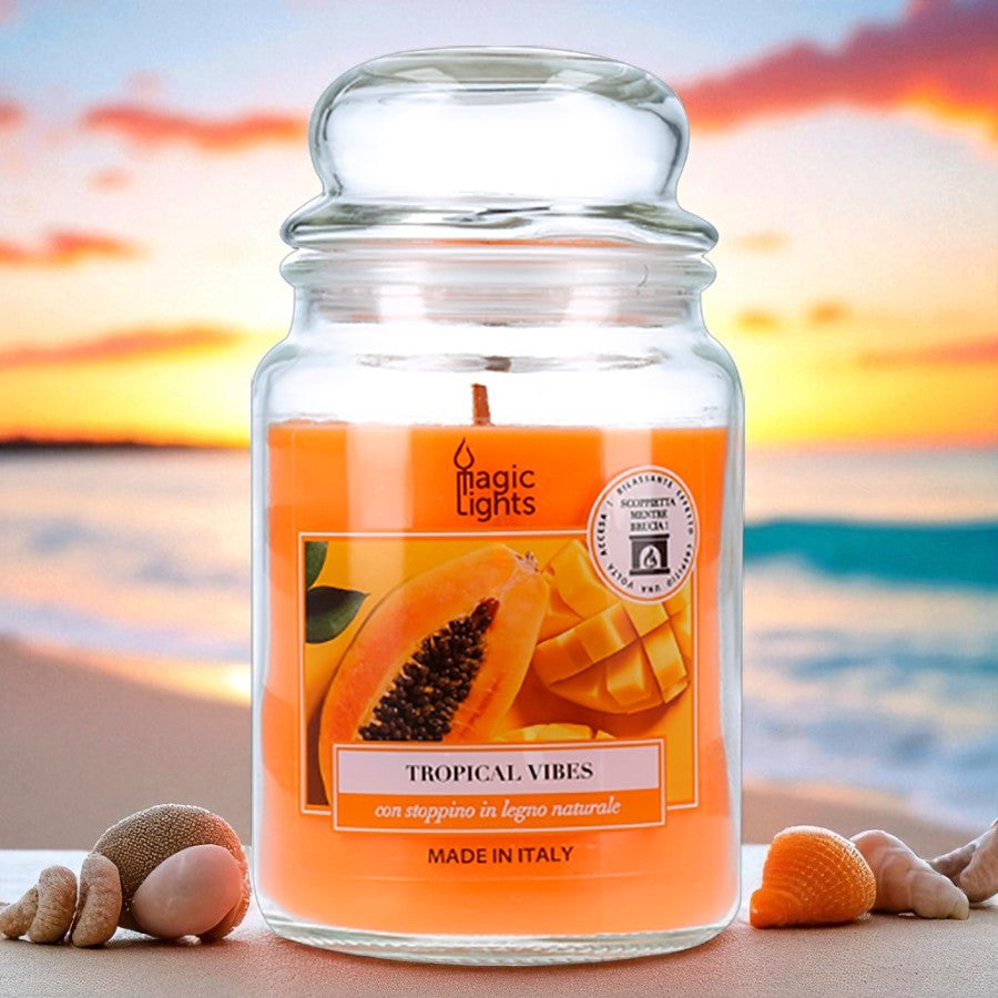 Candela profumata per ambiente Mango e Papaya