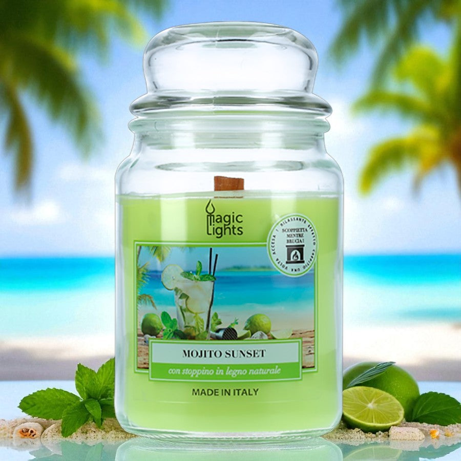 Candela profumata per ambiente Mojito