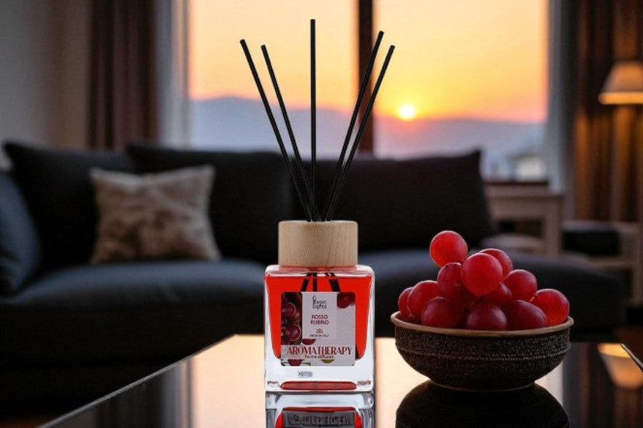 Diffusore a bastoncini Aromaterapia Rosso Rubino