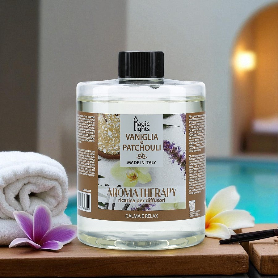 Ricarica per diffusori a bastoncino Aromaterapia Vaniglia e Patchouli