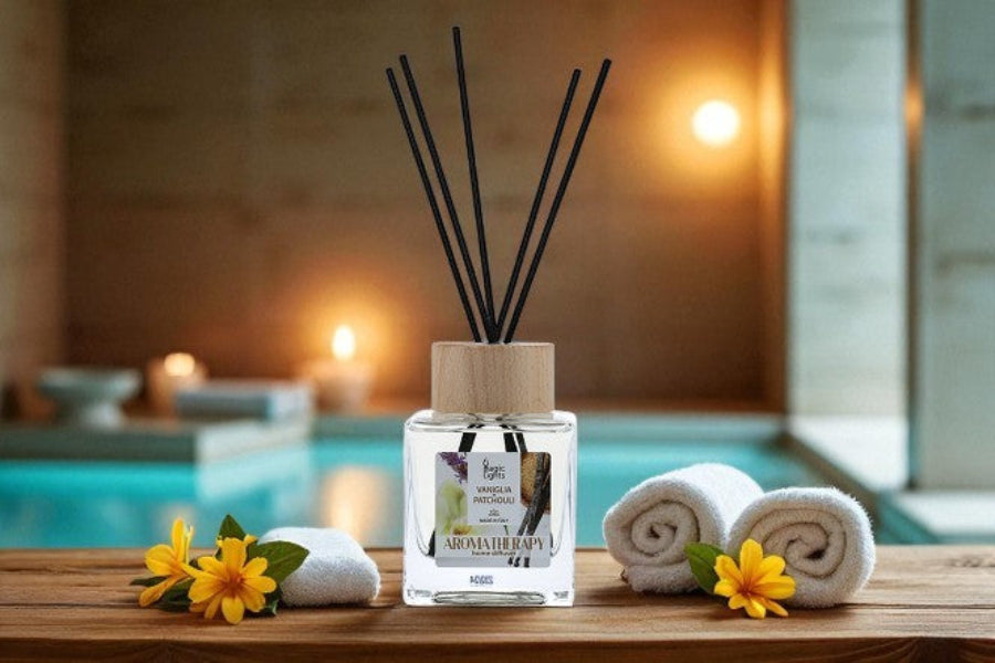 Diffusore a bastoncini Aromaterapia Vaniglia e Patchouli