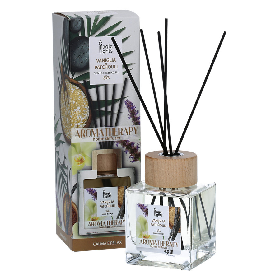 Diffusore a bastoncini Aromaterapia Vaniglia e Patchouli